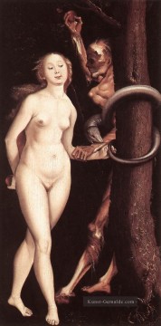 Eve die Schlange und Tod Nacktheit Maler Hans Baldung Ölgemälde